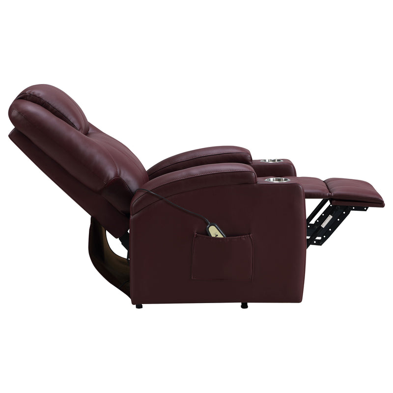 Armstrong Upholstered Power Lift Massage Recliner