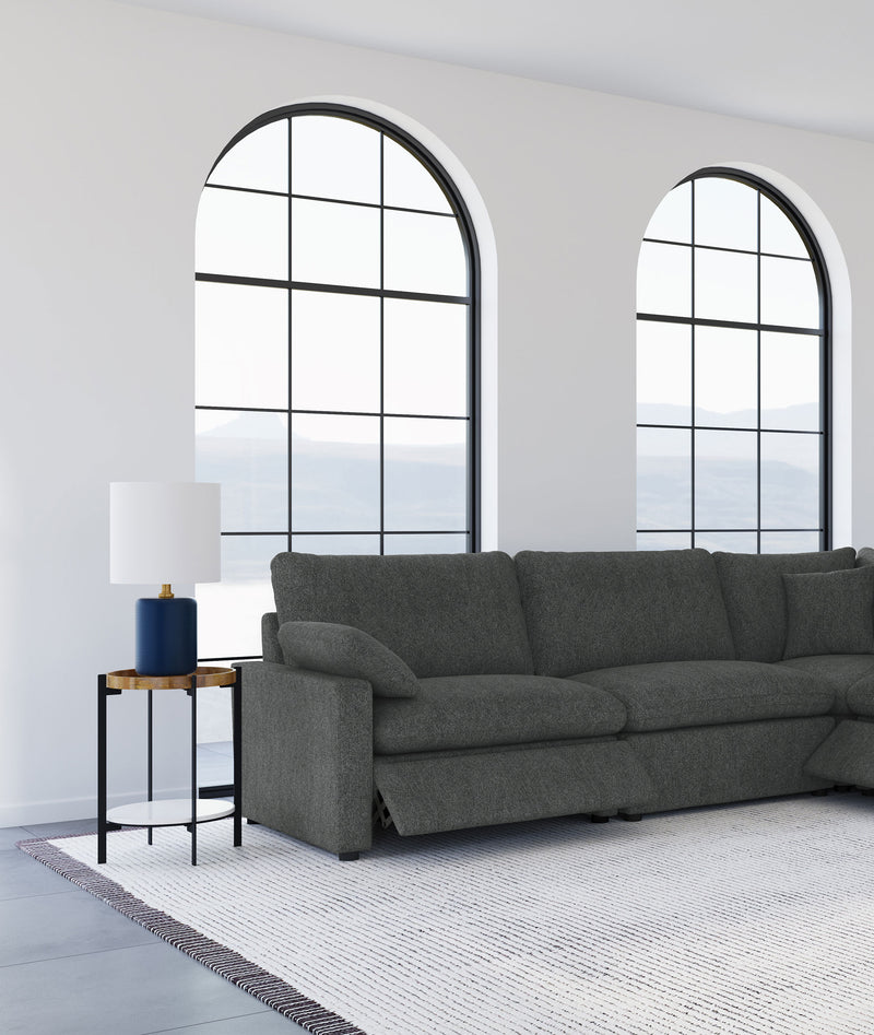 Collins Modular Power Reclinable sin Brazos Gris Oscuro