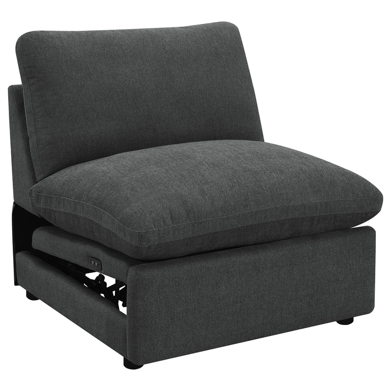Collins Modular Power Reclinable sin Brazos Gris Oscuro