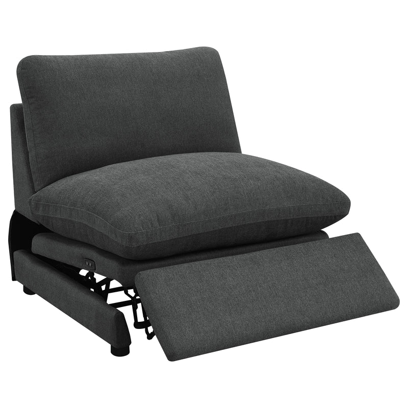 Collins Modular Power Reclinable sin Brazos Gris Oscuro