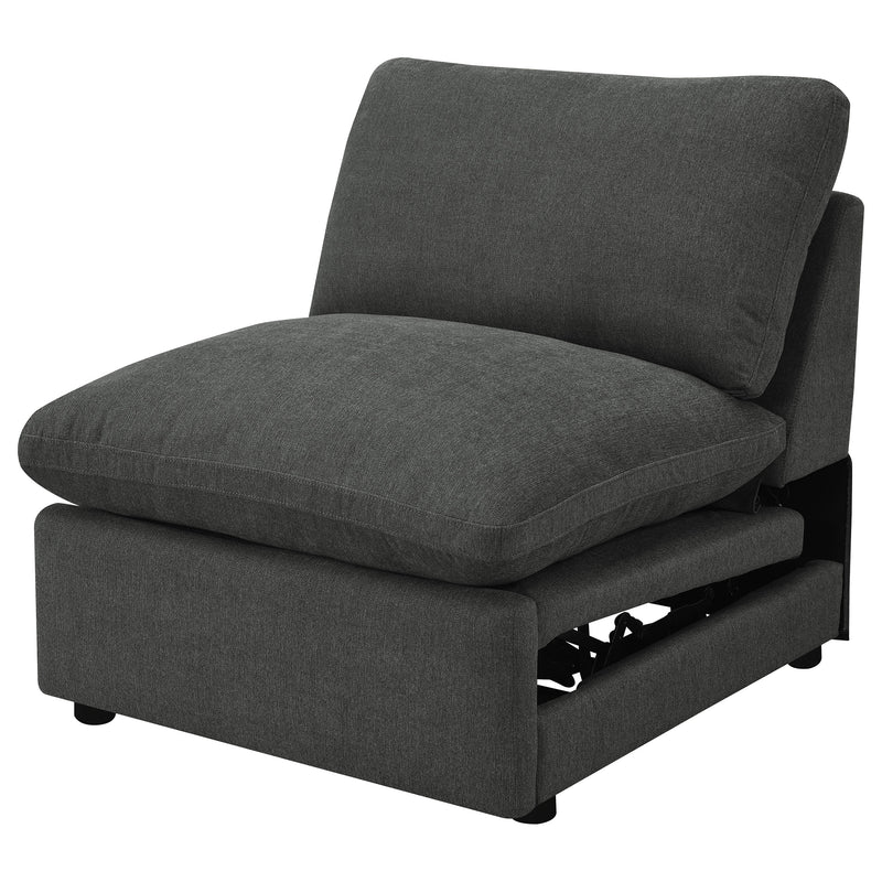 Collins Modular Power Reclinable sin Brazos Gris Oscuro