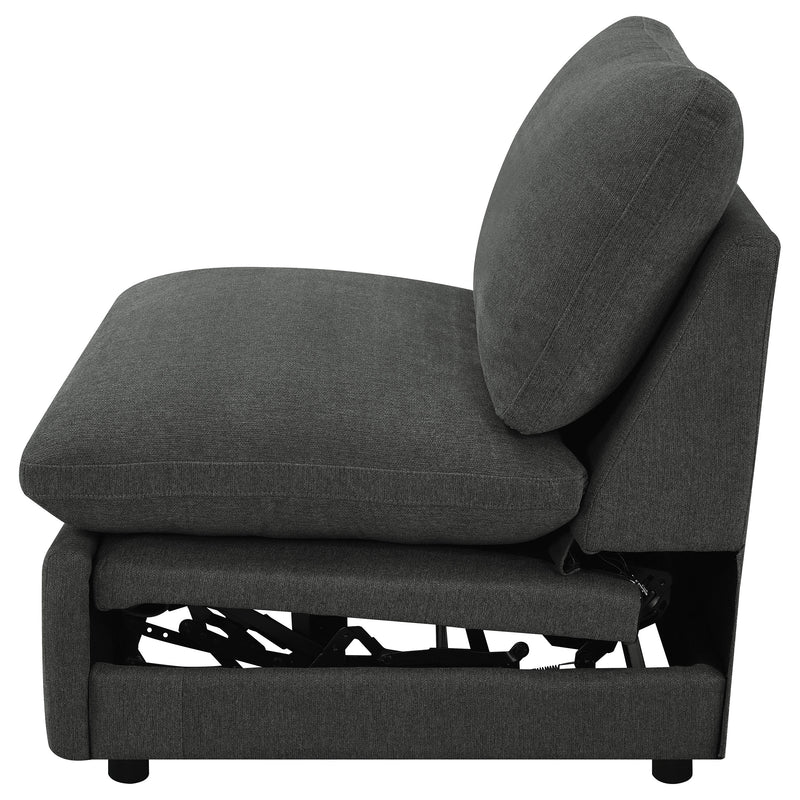 Collins Modular Power Reclinable sin Brazos Gris Oscuro
