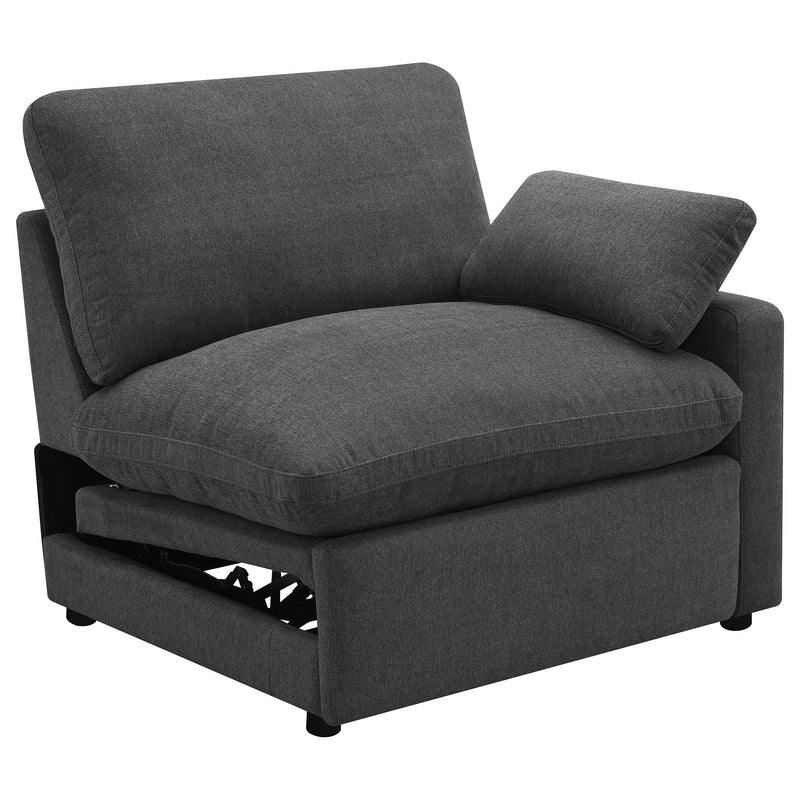 Sillón reclinable eléctrico modular RAF Collins gris oscuro