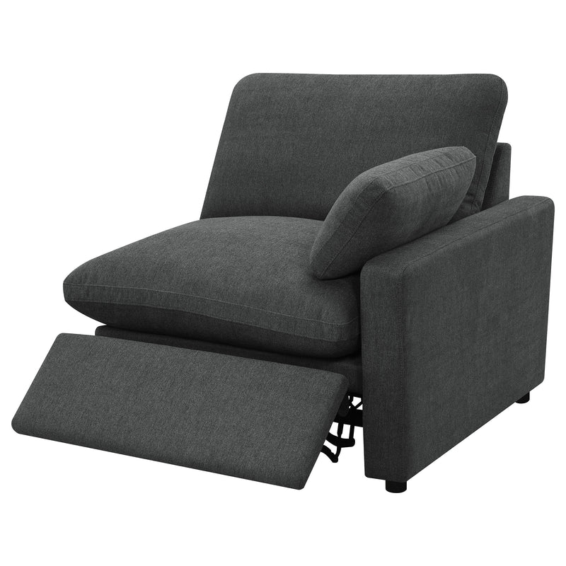 Sillón reclinable eléctrico modular RAF Collins gris oscuro