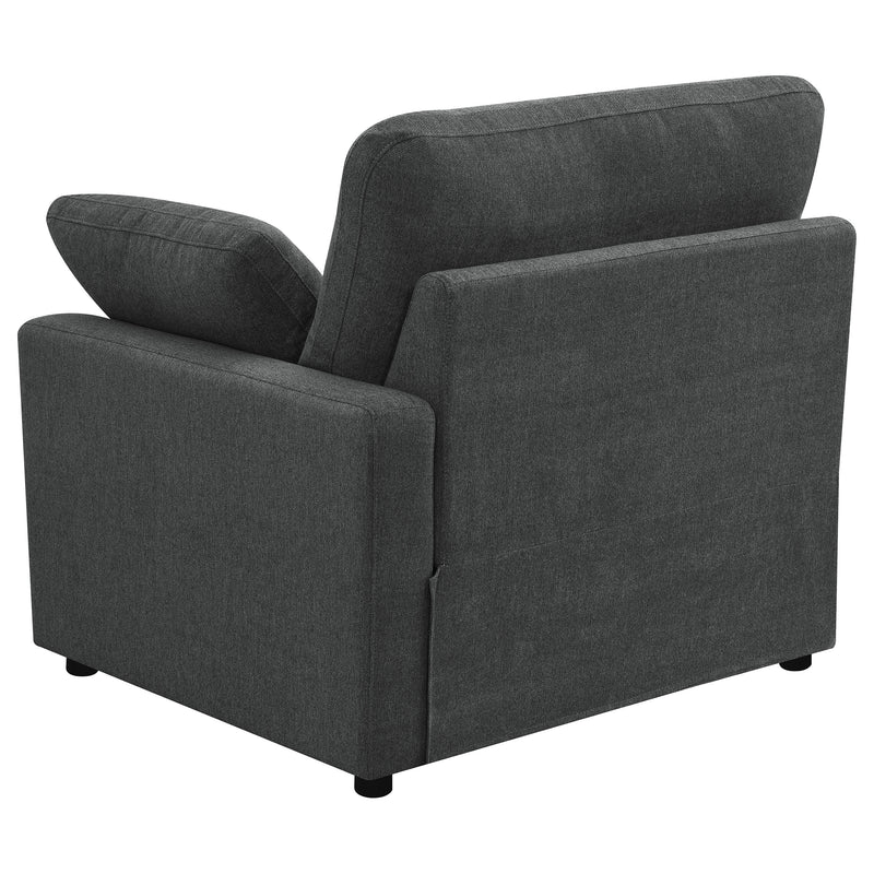 Sillón reclinable eléctrico modular RAF Collins gris oscuro