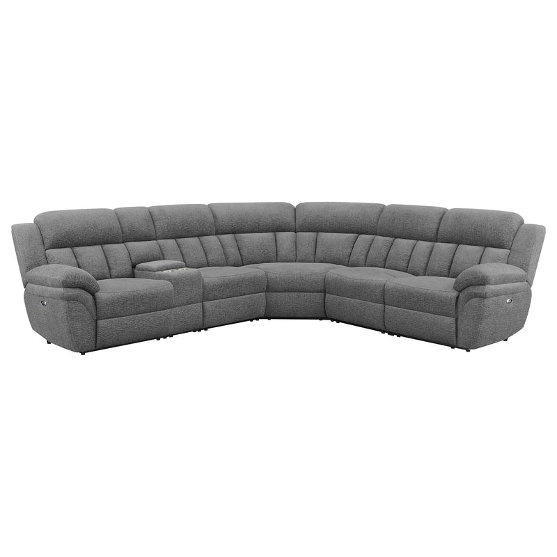 Seccional reclinable modular de 6 piezas Bahrain - Carbón
