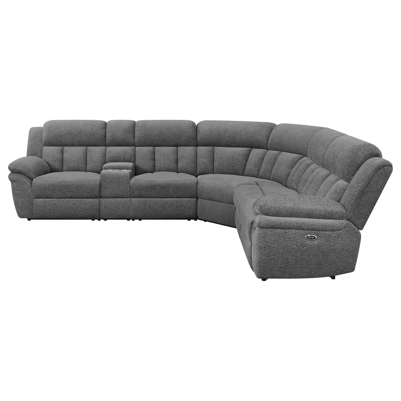 Seccional reclinable modular de 6 piezas Bahrain - Carbón