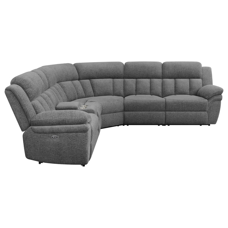 Seccional reclinable modular de 6 piezas Bahrain - Carbón