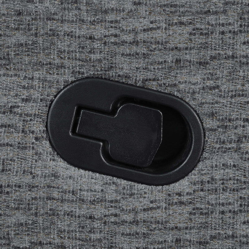Sofá seccional modular reclinable de 6 piezas, modelo Baréin, color carbón