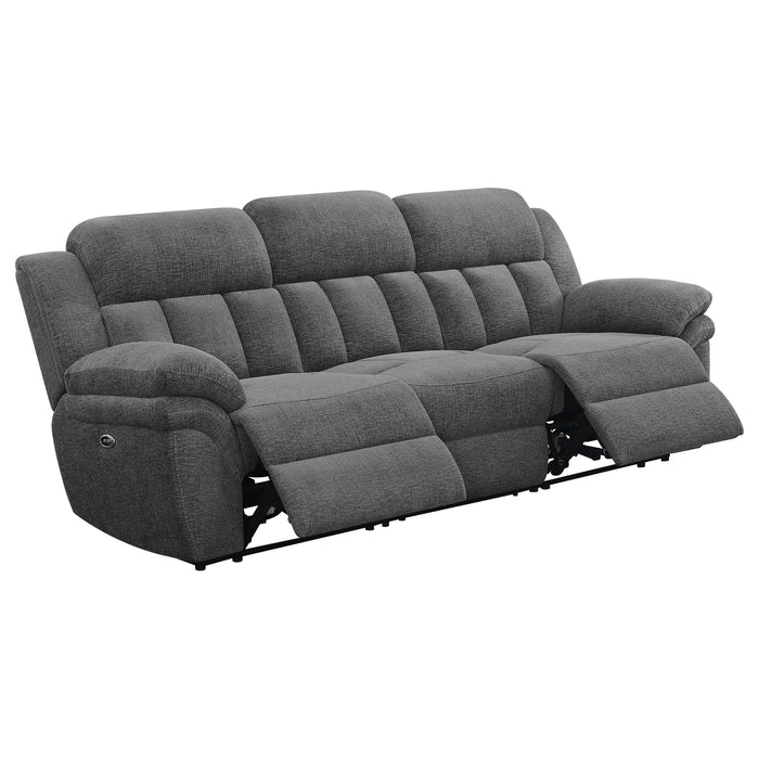 Bahrain Upholstered Power Sofa Charcoal