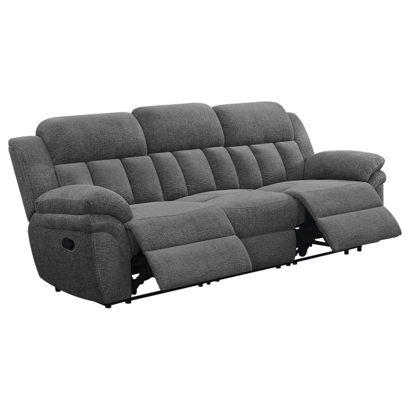 Bahrain Upholstered Motion Sofa Charcoal