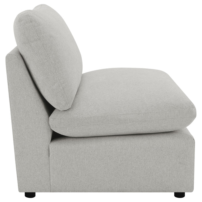 Collins Modular Power Reclining Sectional Armless Chair Grey