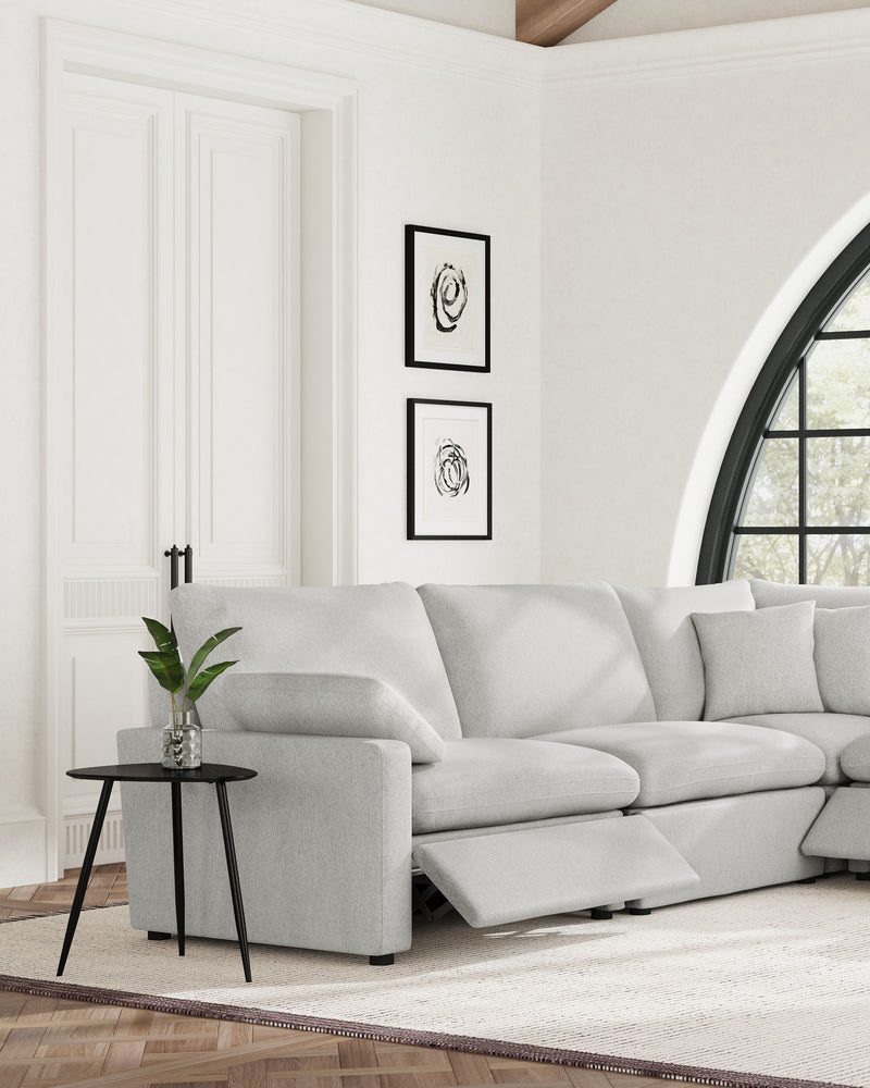 Sillón reclinable eléctrico modular Collins LAF gris