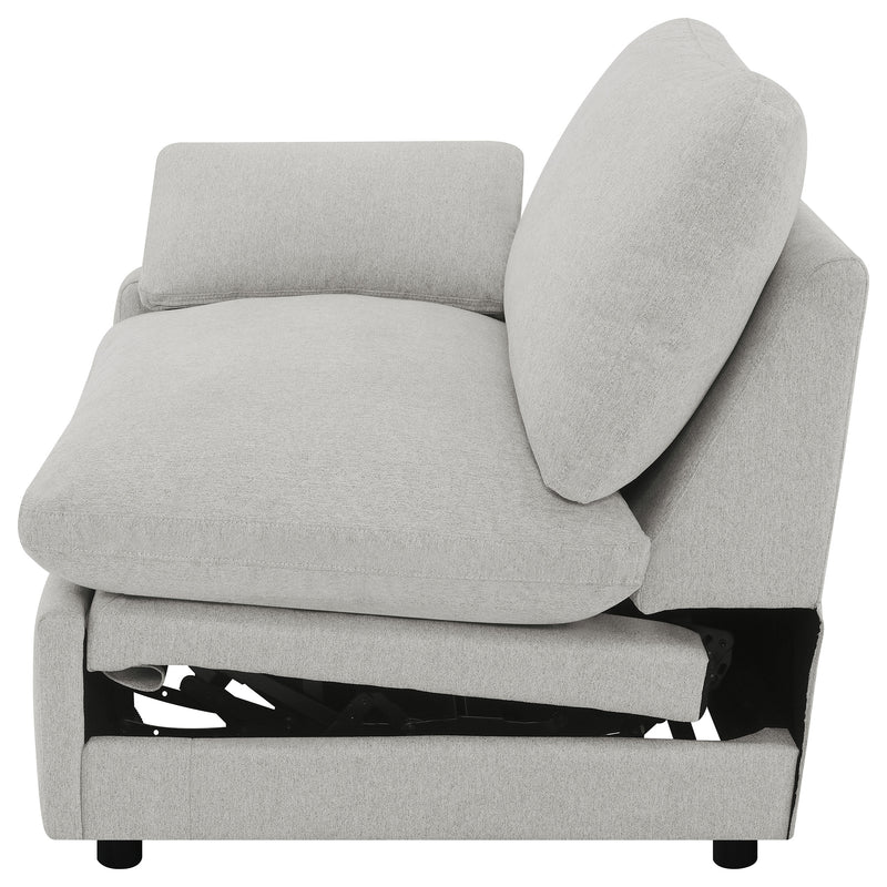 Sillón reclinable eléctrico modular Collins LAF gris