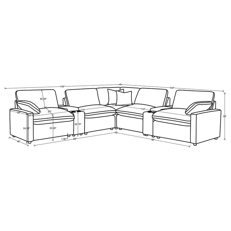 Collins Modular Power Reclining Sectional