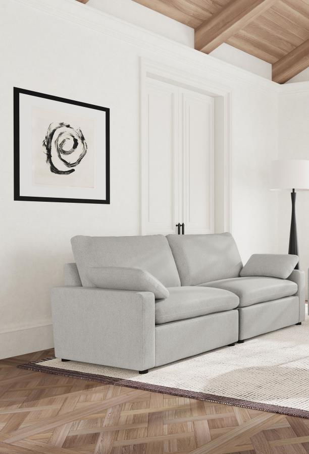 Sofá biplaza reclinable eléctrico modular Collins