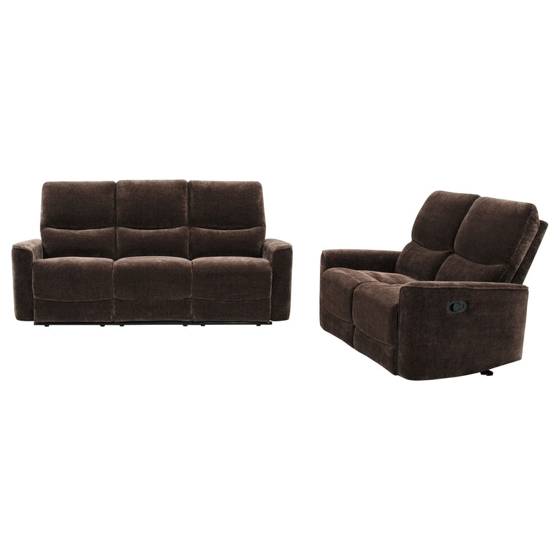 Navarro Upholstered Reclining Sofa Set