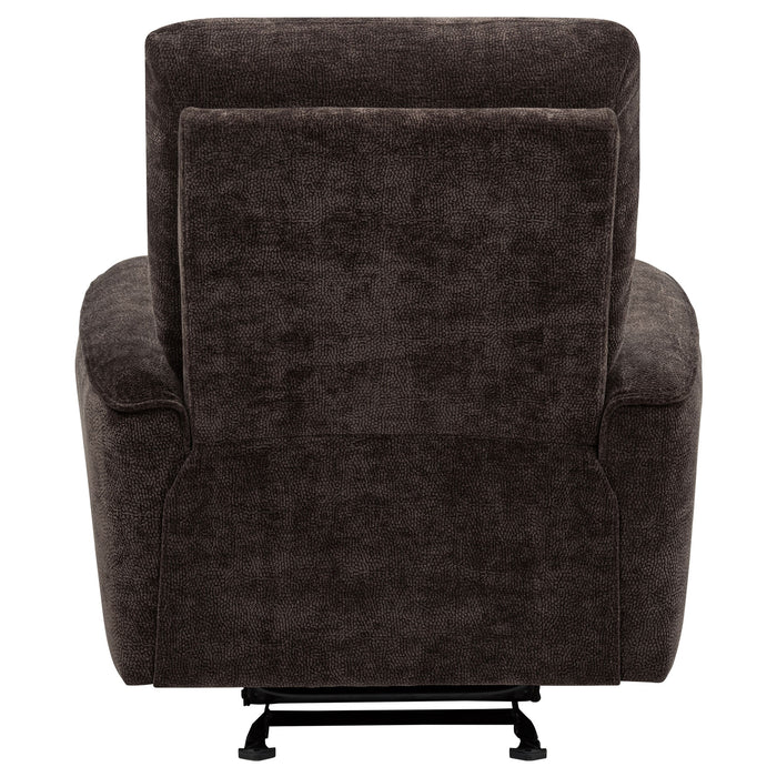Navarro Chenille Upholstered Glider Recliner