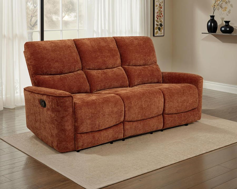 Navarro Chenille Upholstered Reclining Sofa
