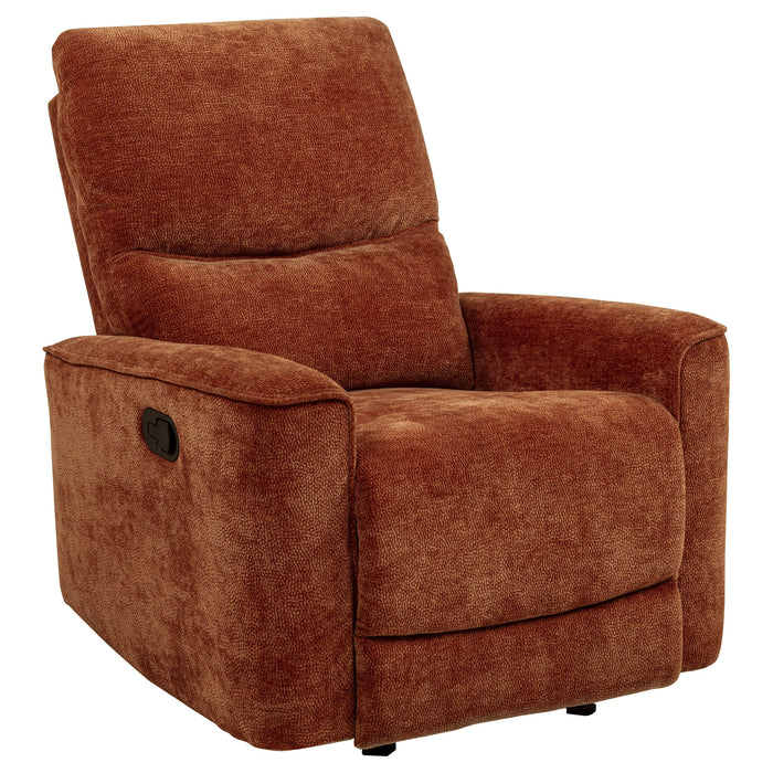 Navarro Chenille Upholstered Glider Recliner