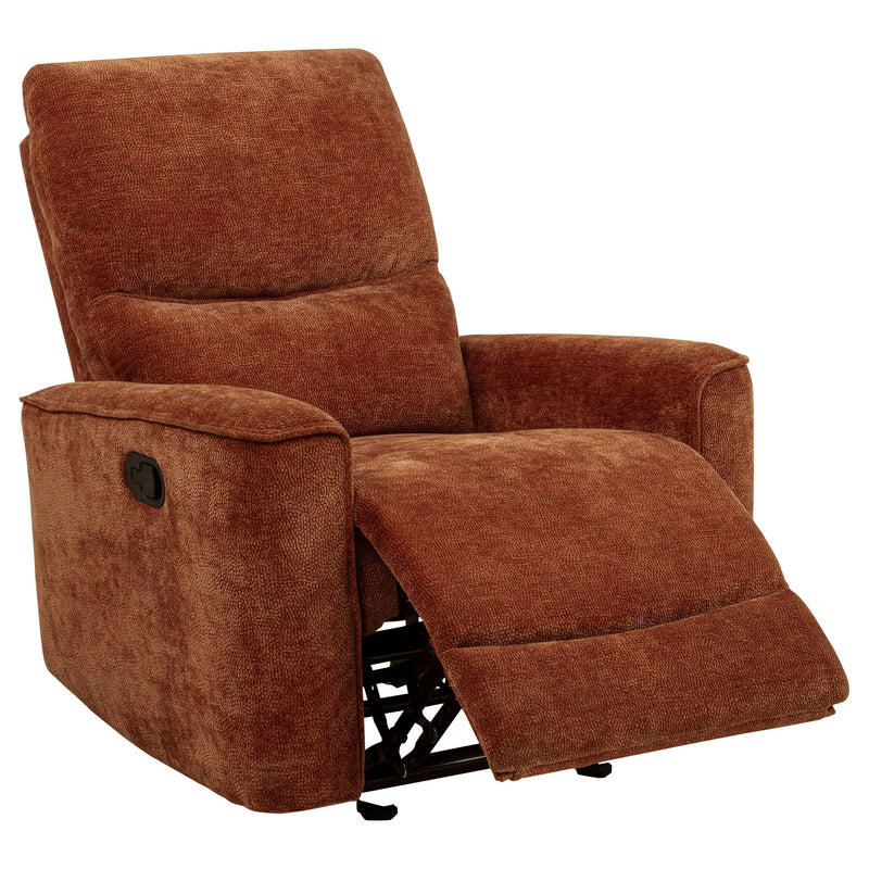 Navarro Chenille Upholstered Glider Recliner
