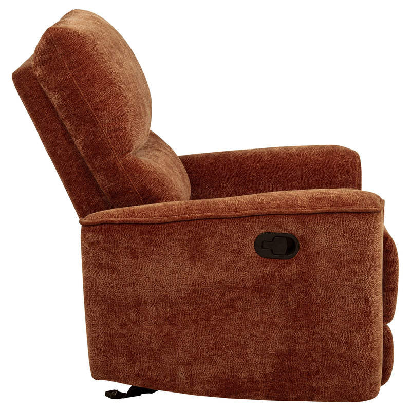 Navarro Chenille Upholstered Glider Recliner