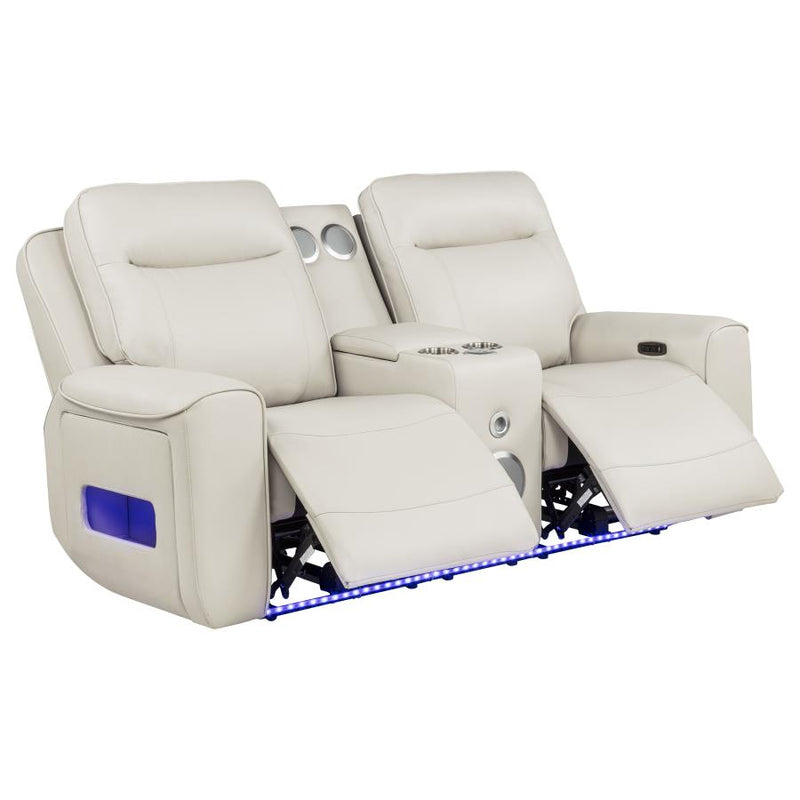 Rojas Dual Power Reclining Loveseat with Bluetooth