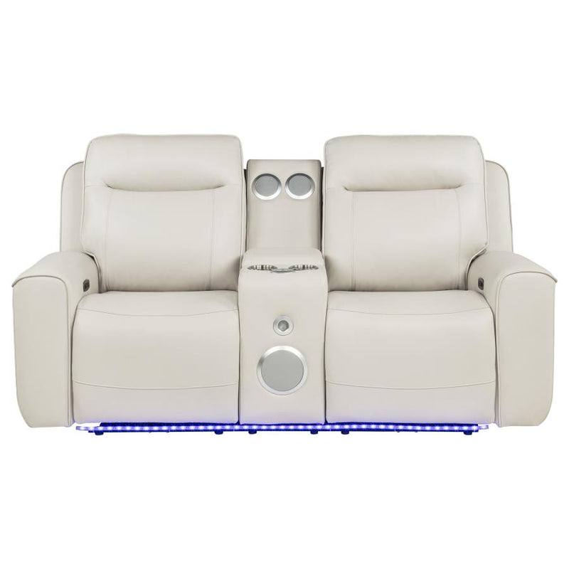 Rojas Dual Power Reclining Loveseat with Bluetooth