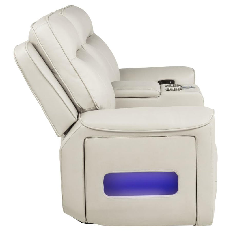 Rojas Dual Power Reclining Loveseat with Bluetooth