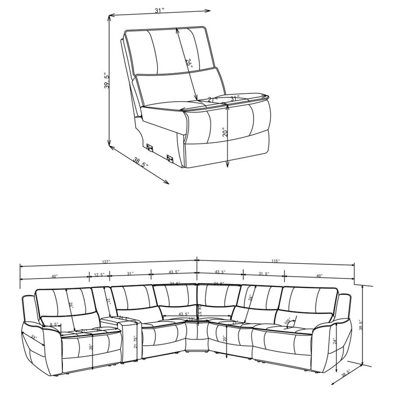 Marcell Modular Sectional Components