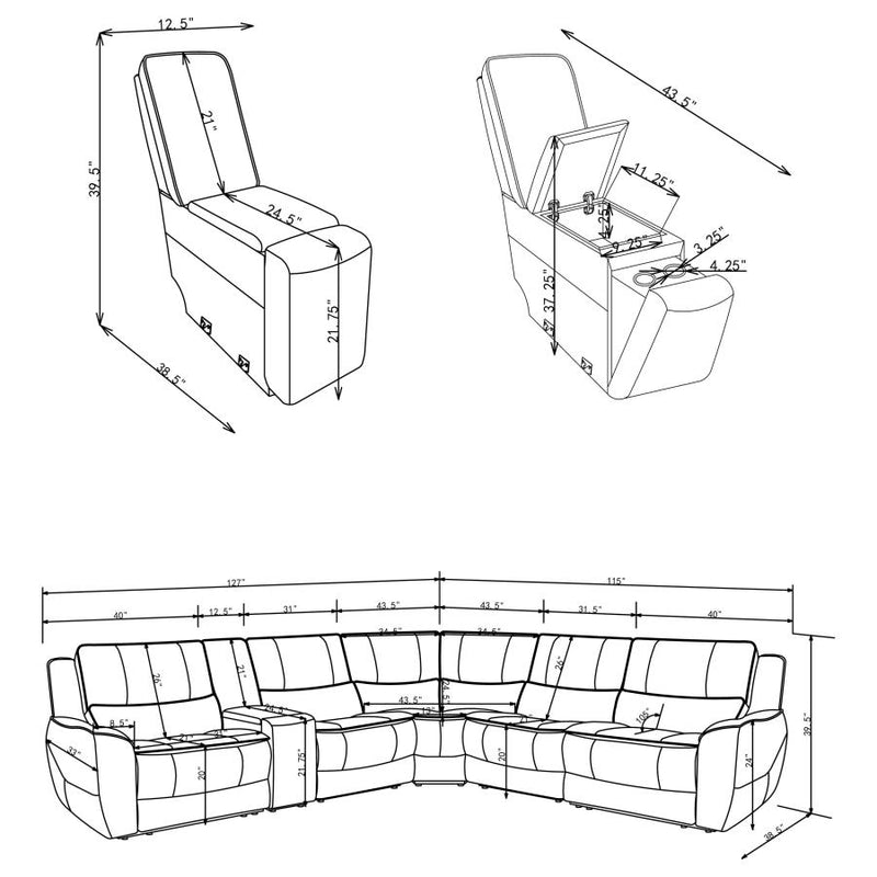 Marcell Modular Sectional Components