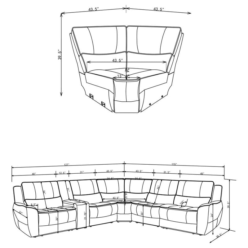 Marcell Modular Sectional Components