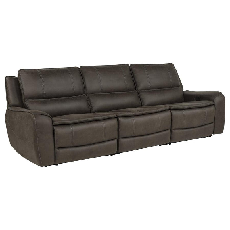Marcell 3-Piece Transitional Power Reclining Sofa with USB Charging