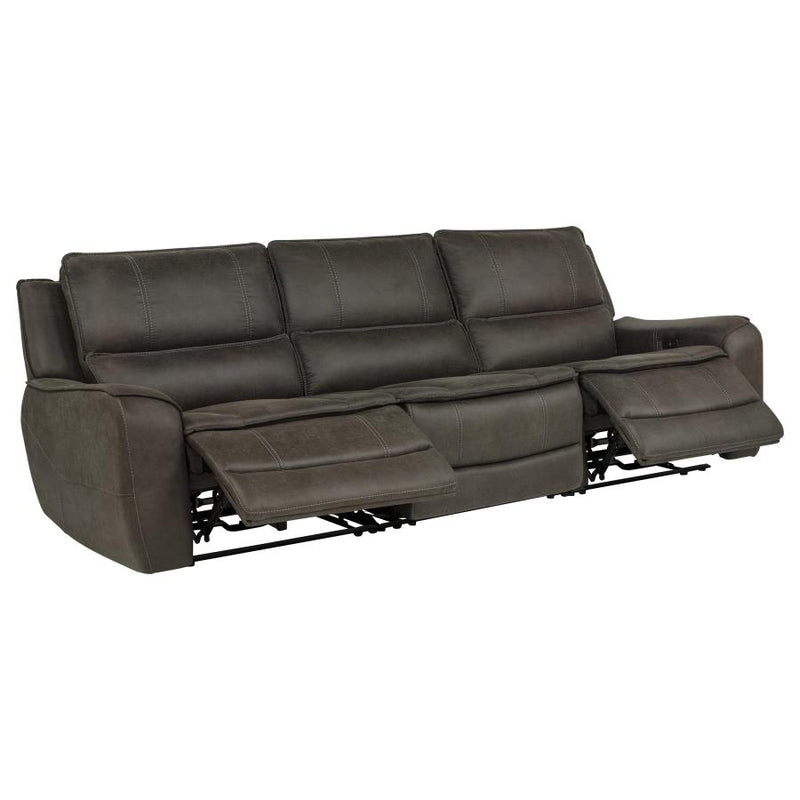 Marcell 3-Piece Transitional Power Reclining Sofa with USB Charging