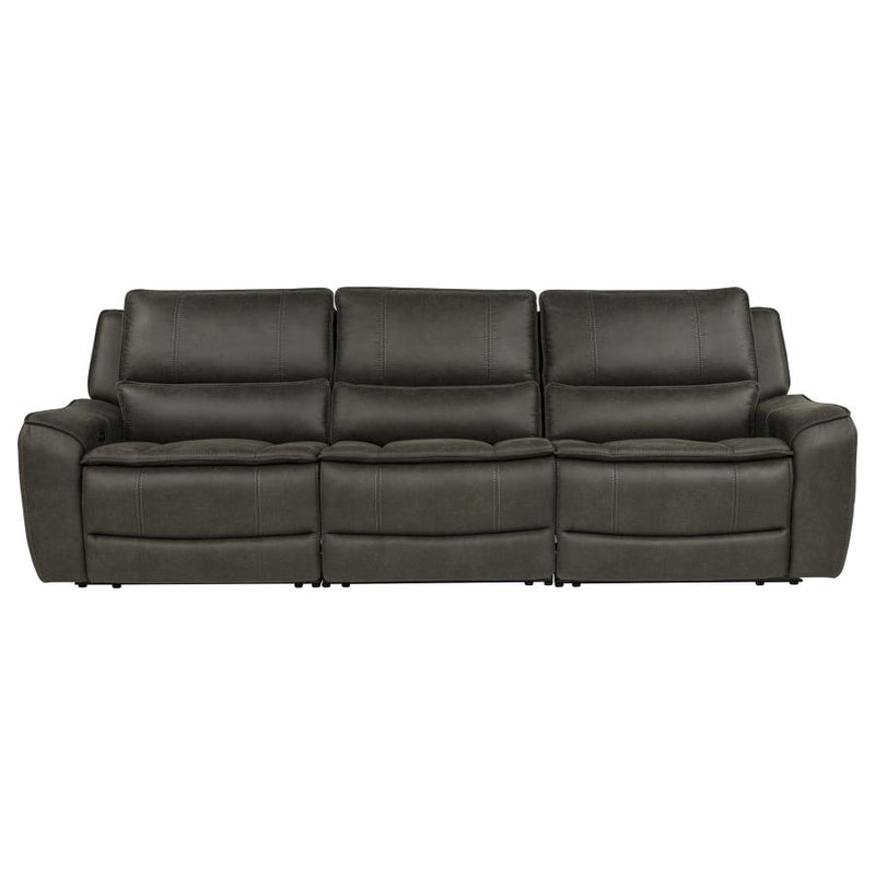 Marcell 3-Piece Transitional Power Reclining Sofa with USB Charging
