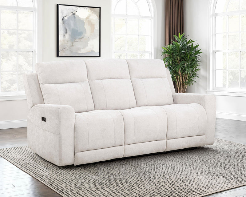 Kennett Chenille Upholstered Power Reclining Sofa