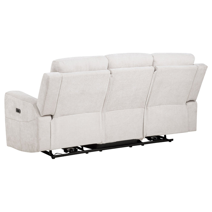 Kennett Chenille Upholstered Power Reclining Sofa