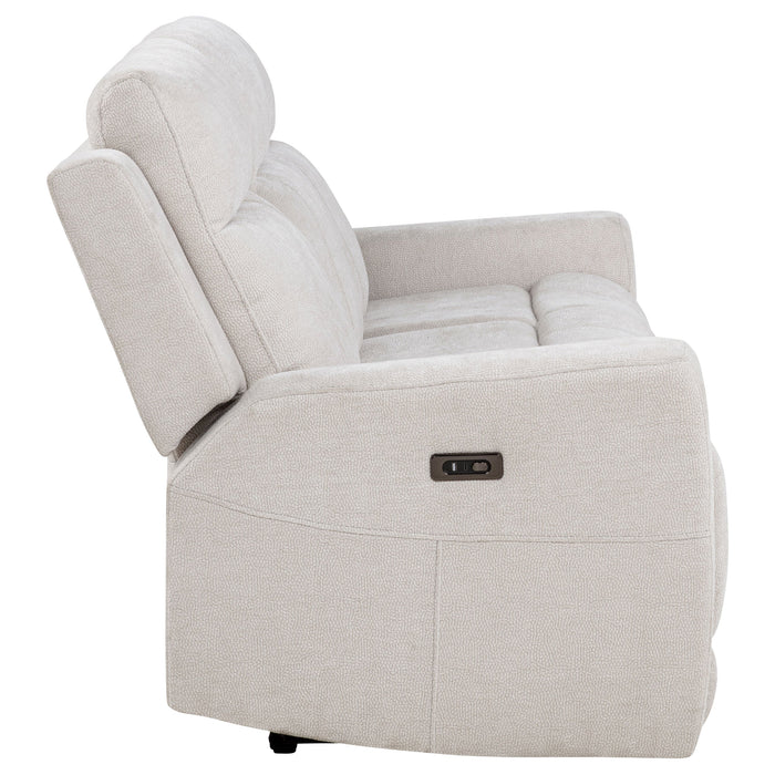 Kennett Chenille Upholstered Power Reclining Sofa