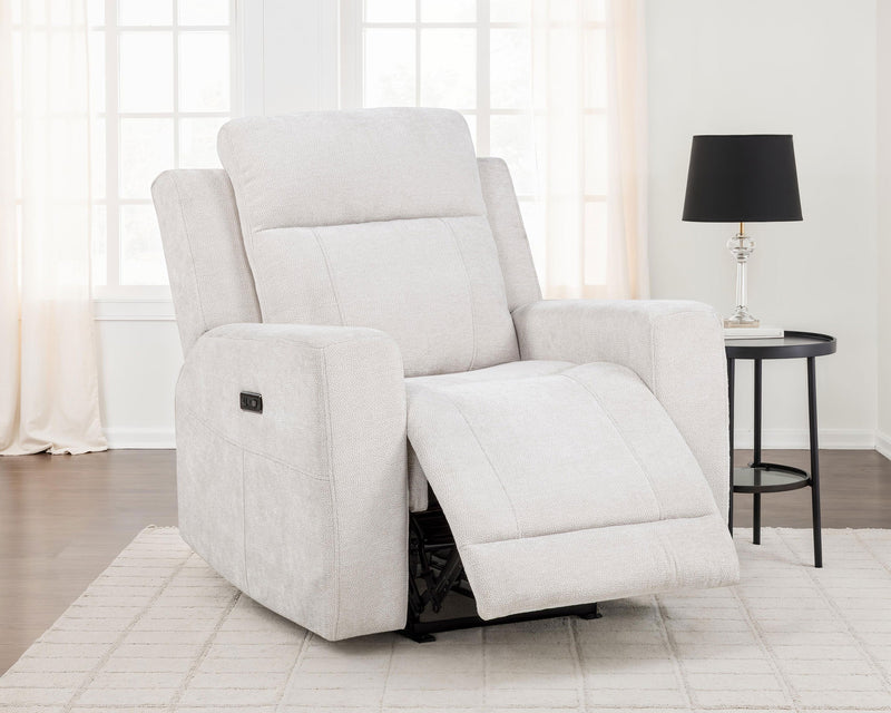 Kennett Chenille Upholstered Power Recliner Chair