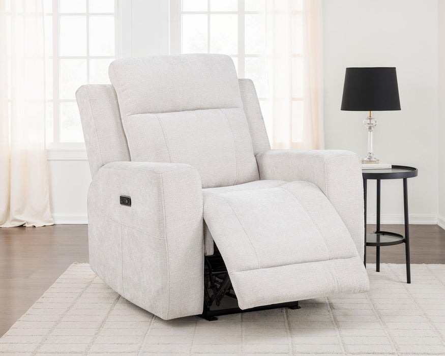 Kennett Chenille Upholstered Power Recliner Chair