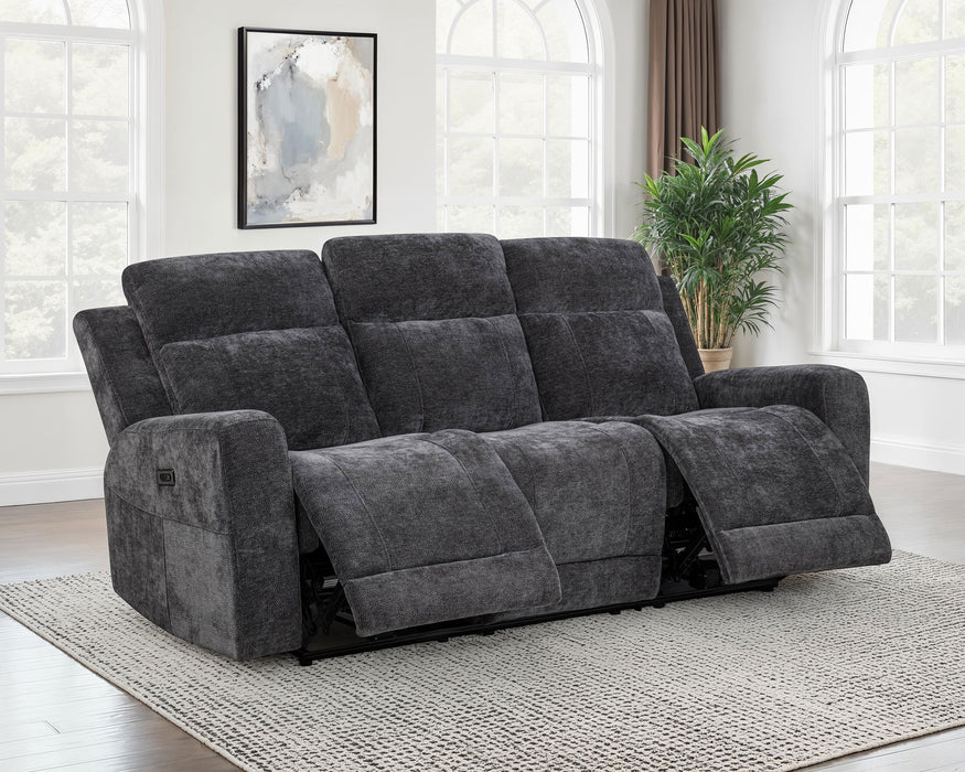 Kennett Chenille Upholstered Power Reclining Sofa