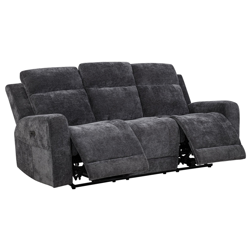 Kennett Chenille Upholstered Power Reclining Sofa
