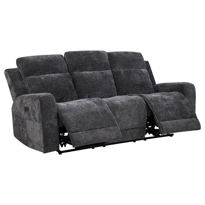 Kennett Chenille Upholstered Power Reclining Sofa