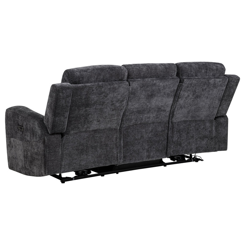 Kennett Chenille Upholstered Power Reclining Sofa