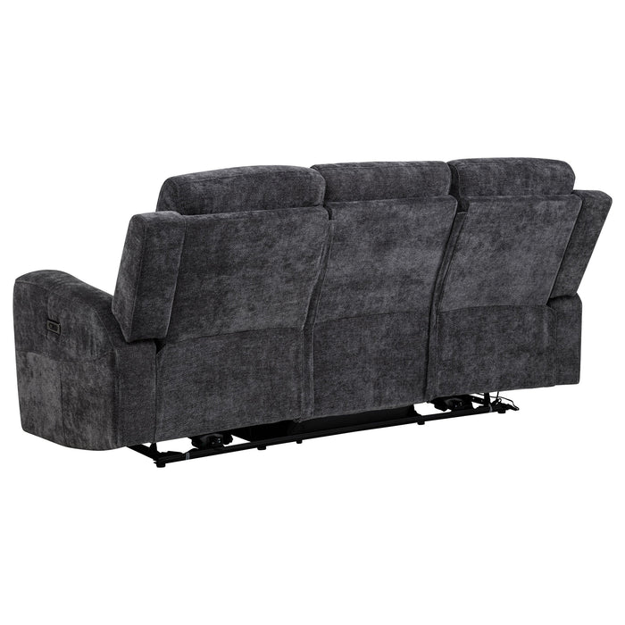 Kennett Chenille Upholstered Power Reclining Sofa
