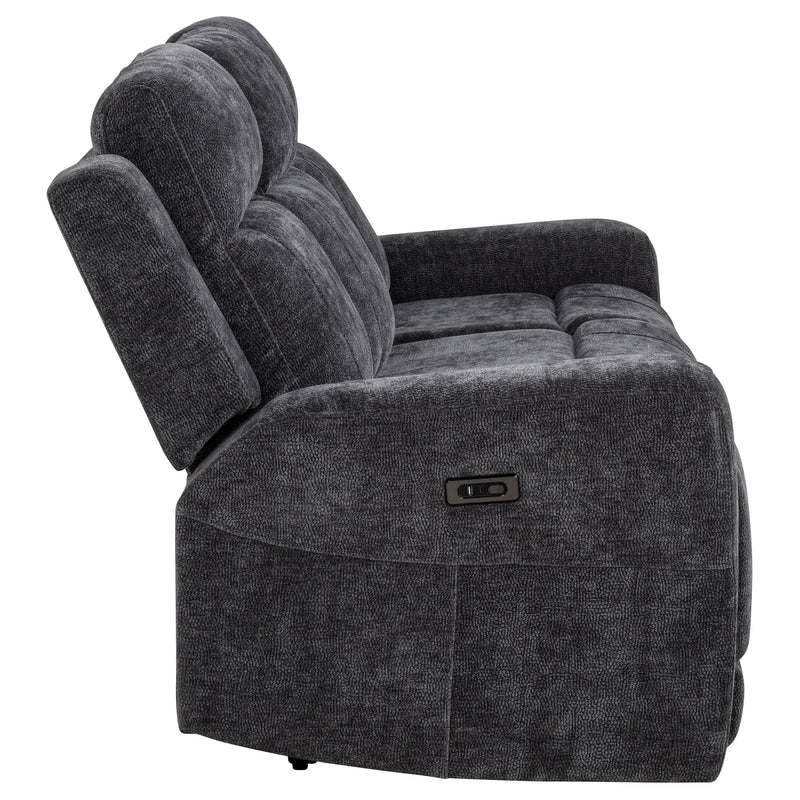 Kennett Chenille Upholstered Power Reclining Sofa
