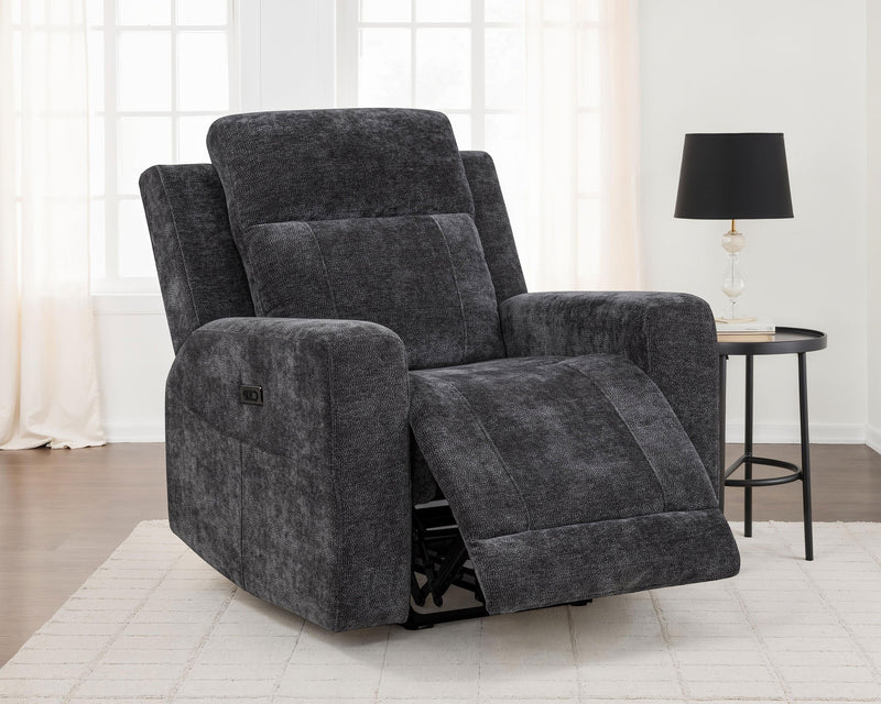 Kennett Chenille Upholstered Power Recliner Chair