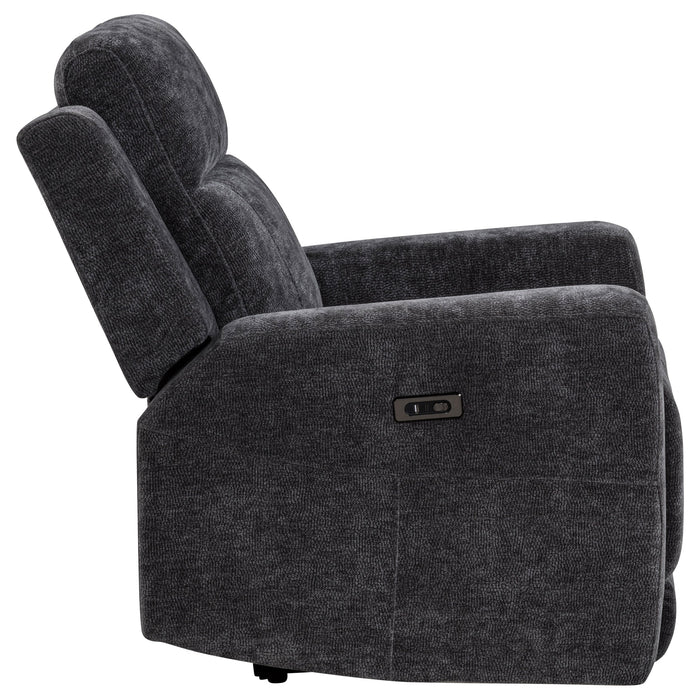 Kennett Chenille Upholstered Power Recliner Chair