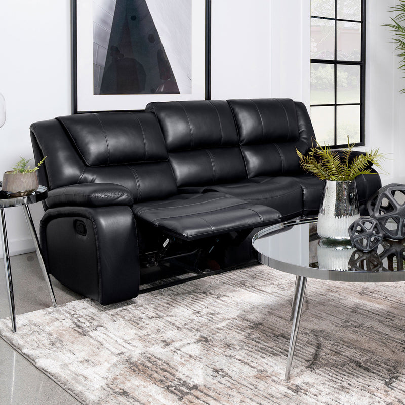 Camila Upholstered Motion Reclining Sofa