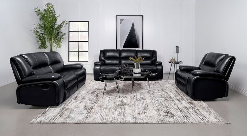 Camila Upholstered Motion Reclining Sofa